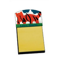 5.38" x 3.13" Black Sticky Note Holder w/Full Color Insert